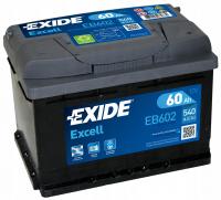 EXIDE Excell EB602 60R обр. пол. низкий 540А 242x175x175