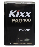 Масло моторное Kixx PAO 100 C2/C3 0W-30 4л