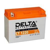 Мото DELTA CT 1220 20Ач 250A обр. пол. 204x91x159 (Y50-N18L-A3, YTX24HL-BS, YTX24HL)