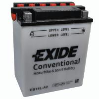 EXIDE CONVENTIONAL EB14L-A2 14Ач 145A обр. пол. 134x89x166