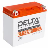 Мото DELTA CT 12201 20Ач обр. пол. 177x87x154 (YTX20L-BS, YTX20HL-BS, YB16L-B, YB18L-A)