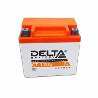 Мото DELTA CT 1205 5Ач 80A обр. пол. 114x70x106 (YTX5L-BS, YTZ7S)