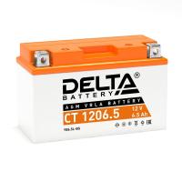 Мото DELTA CT 1206.5 5Ач 75A обр. пол. 135x65x100 (YB6.5L-BS)