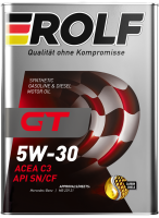 Масло моторное ROLF GT SAE 5W-30 4л C3 API SN/CF (металл)
