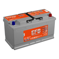 TITAN EFB 100Ah обр. пол. 930A 353x175x190
