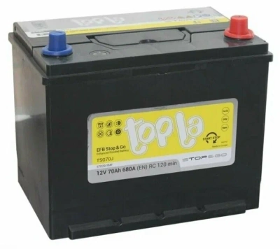 Topla EFB Start Stop Asia 70R обр. пол. 680A 260x173x220 (57029)