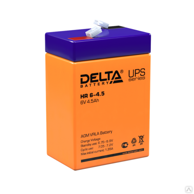 Аккумулятор для ИБП Delta HR 6-4.5  5Ач 70x47x107
