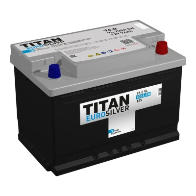 TITAN EUROSILVER 76Ач обр. пол. 700A 278x175x190