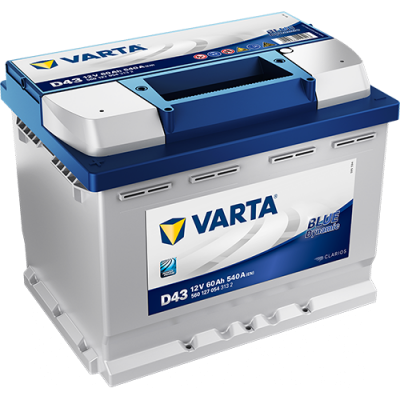 Varta Blue D43 60L прям. пол. 540A 242x175x190