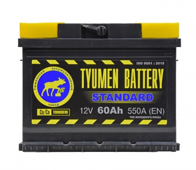 Тюмень Standart 60L прям. пол. 550A 242x175x190
