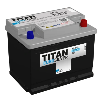 TITAN EUROSILVER 61Ач обр. пол. 600А 242x175x190