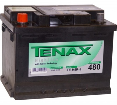 Tenax High Line 56L прям. пол. 480A 242x175x190