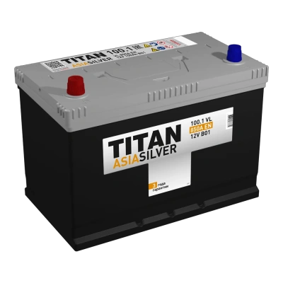 TITAN Asia Silver 100Ач прям. пол. 850A 306x173x220
