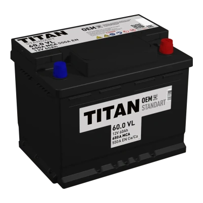 TITAN STANDART 60Ач обр. пол. 550A 242x175x190
