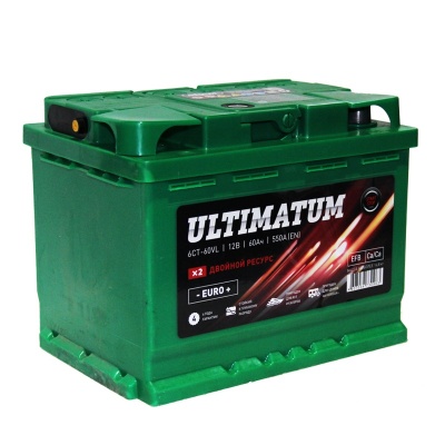 Аком Ultimatum AGM 60R обр. пол. 550A 242x175x190