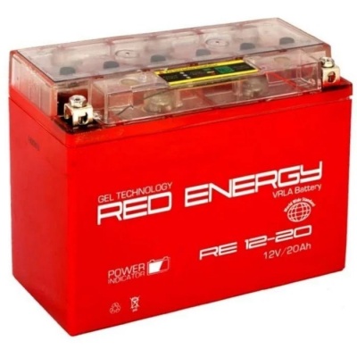 Мото Red Energy DS1220 20Ач 255A обр. пол. 204х91х159 (Y50-N18L-A3, YTX24HL-BS, YTX24HL)