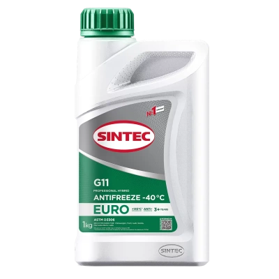 Антифриз Sintec Euro G11 green (зеленый) -40, 1кг