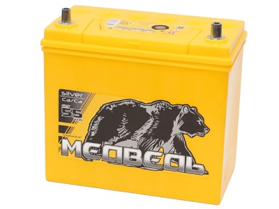 МЕДВЕДЬ SILVER Asia 55L прям. пол. 480A 237x128x222 (65B24R)