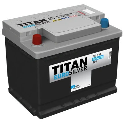 TITAN EUROSILVER 65Ah прям. пол. 620А 242x175x190