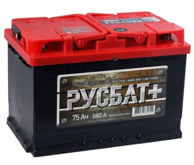 РУСБАТ 75R обр. пол. 650A 278x175x190