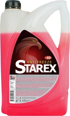 Антифриз Starex red (красный) -40, 5кг