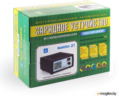Зарядное устройство Вымпел-27 0-7А, автомат, 14.1/14.8/16В, ЖК дисплей