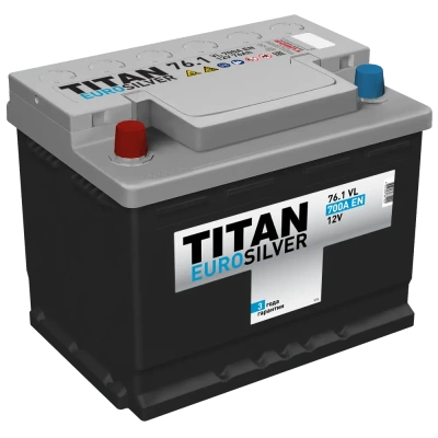 TITAN EUROSILVER 76Ач прям. пол. 700A 278x175x190