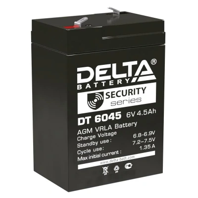 Аккумулятор для ИБП Delta DT 6045 универс. пол. 6В 4.5 Ач 70x48x101
