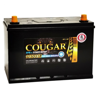 COUGAR EFB Asia 95Ah прям. пол. 900А 305x175x220
