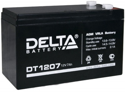 Аккумулятор для ИБП Delta DT 1207 50А 7Ач 151x65x102