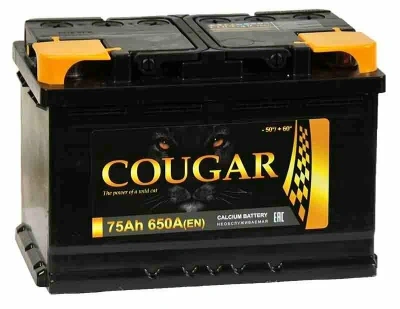 COUGAR Power 75Ah прям. пол. 680А 278x175x190