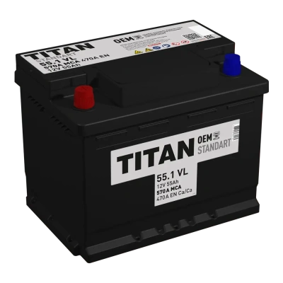 TITAN STANDART 60Ач прям. пол. 550A 242x175x190