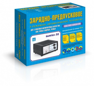Зарядное устройство Вымпел-32 20А, автомат, 13,6/14,4/16В (Гелев,AGM,Лодочн,Тяговые АКБ)